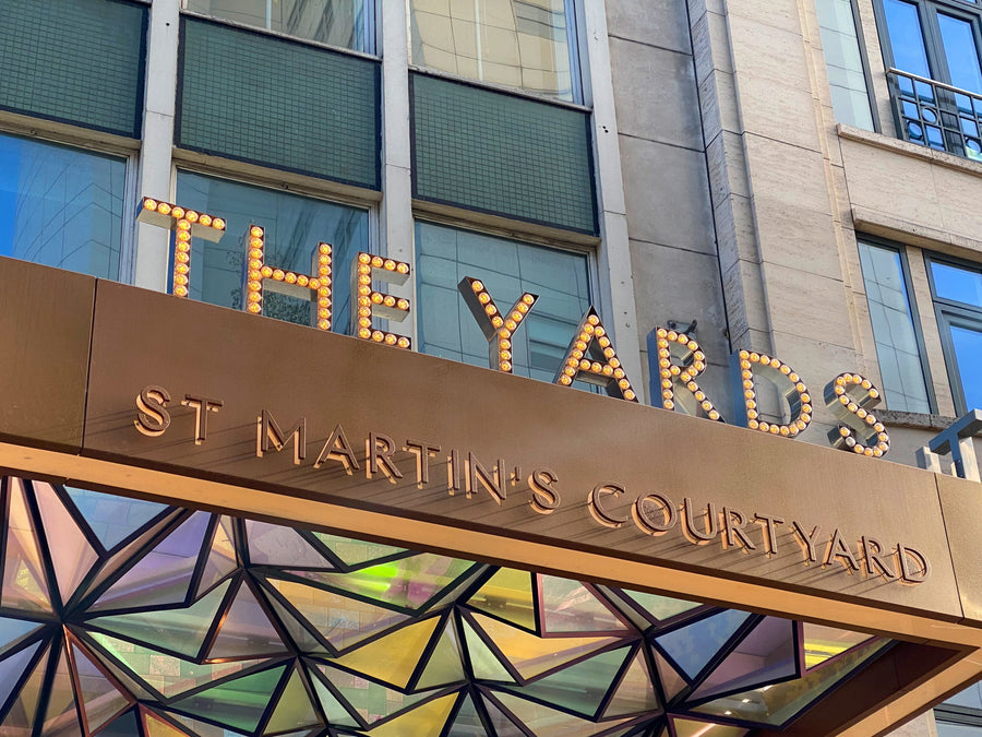 Wayfinding Signage for St Martin's Court Yard. Covent Garden